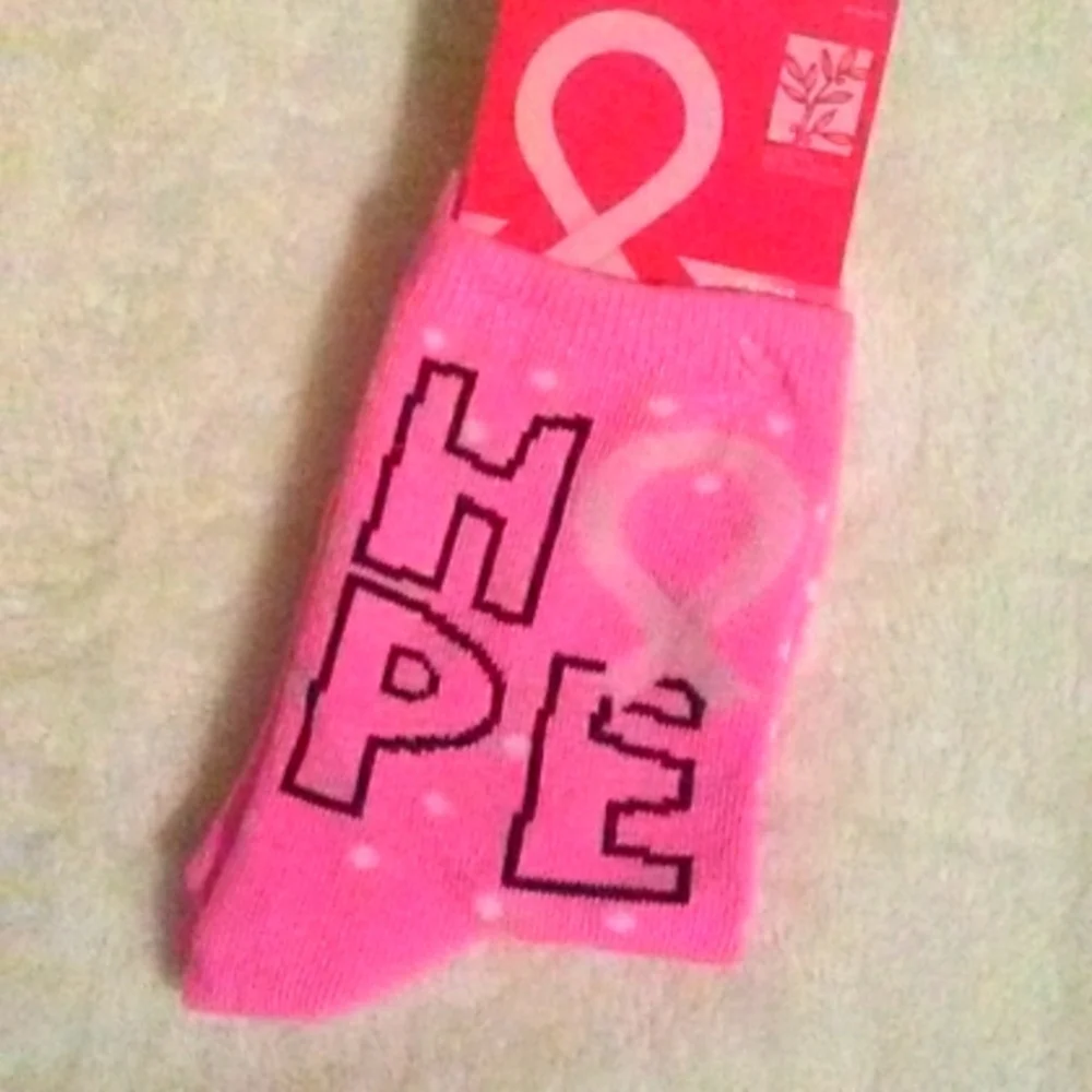 NWT Breast Cancer Awareness Crew Socks Bundle - Picture 2 of 6